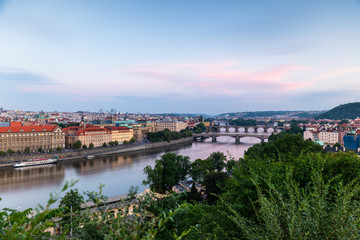 Fototapeta na wymiar The Bridges of Prague