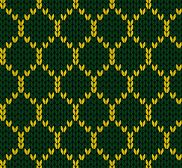 Knit grid vector illustration