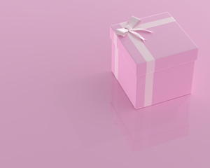 Fototapeta premium Pink gift box