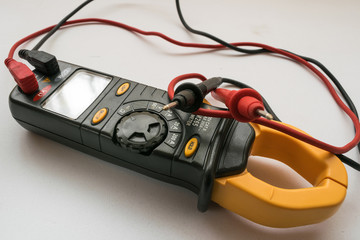 Clamp meter. It is a special type of ammeter