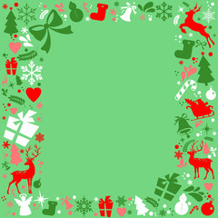 Merry Christmas and New Year decorations elements seamless pattern border, Christmas backgrounds and wrapping paper. Vector file