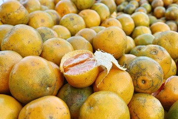 orange fruit at street food