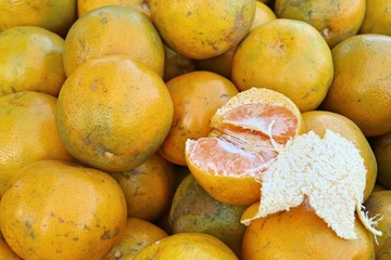 orange fruit at street food