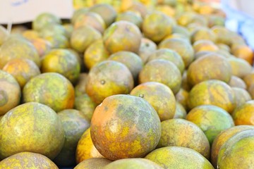 orange fruit at street food