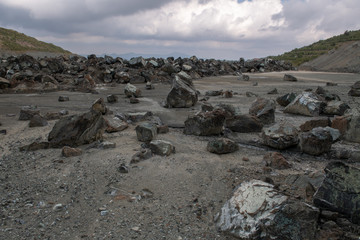 Quarry in Amiantos. Cyprus