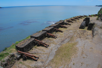 Fuerte de Niebla, Valdivia Chile con sus cañones 