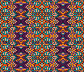 Striped Tribal vintage abstract geometric ethnic seamless pattern ornamental