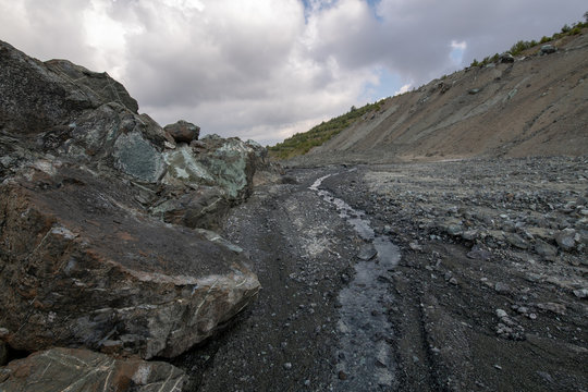 Quarry in Amiantos. Cyprus