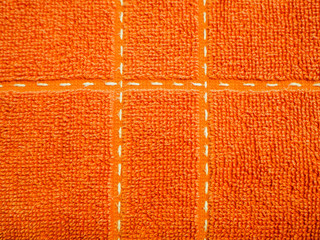 orange  natural cotton towel 