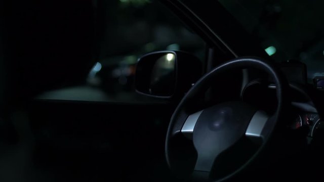 Risky robber breaking lock and worming into vehicle, starting engine, carjacking