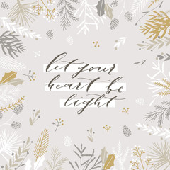 Christmas greeting card.