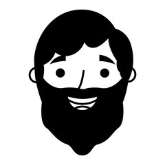 bearded man face old character