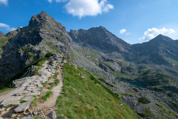 Dangerous Trail on the Ridge of mountains