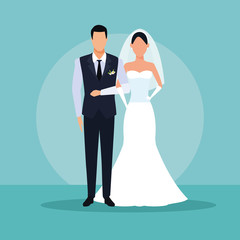 Fototapeta premium wedding couple holding arms