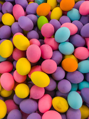 Eggs colorful Easter eggs in "Happy Easter"