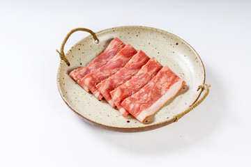 A dish of Grilled bacon
