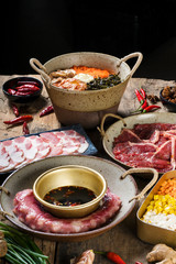 Korean hotpot set meal