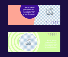 Social media banner template