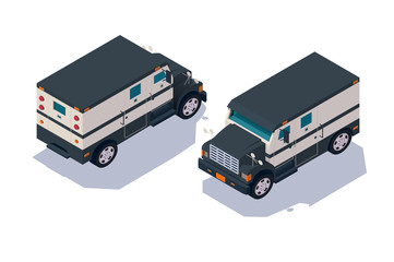 Set collection, collector american car for transportation, delivery cash, money.