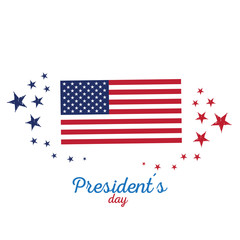Happy president day image. Vector illustration design