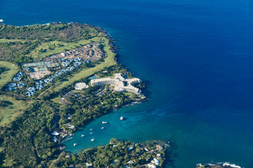 Aerial View of a Resort along the Southwest Coast of Hawaii's Big Island	