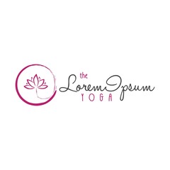 Lotus Flower Yoga Beauty Center Logo, Sign, Icon Vector Design Template