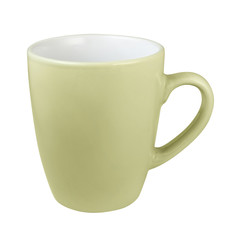 Empty coffee cup or mug isolated on white
