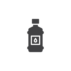 Oil bottle vector icon. filled flat sign for mobile concept and web design. olive oil package simple solid icon. Symbol, logo illustration. Pixel perfect vector graphics