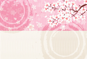 桜　花　年賀状　背景 