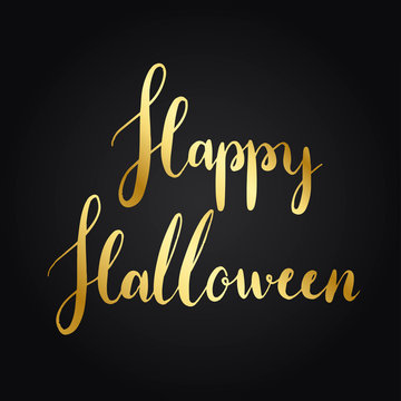 Happy halloween typography style vector