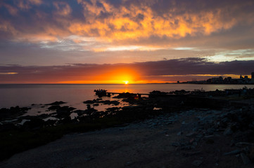 Obraz premium sunset in the coast