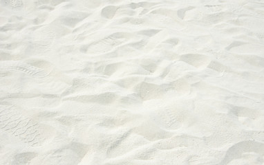 Close up of sand beach background space for note and text 