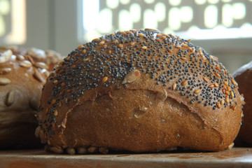 Brötchen aus dem Backofen