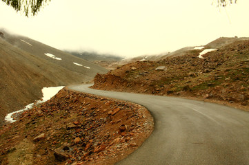 A road in the mountains