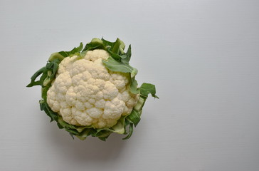 High angle view of cauliflower