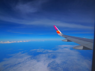Fototapeta premium Sky scape from airplane