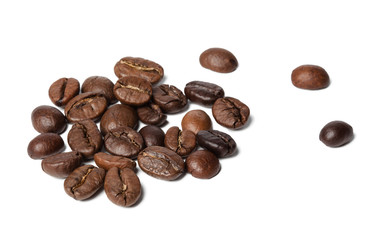 coffee beans isolated on white background