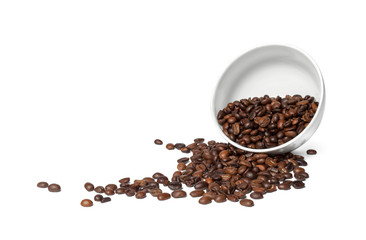 coffee beans isolated on white background