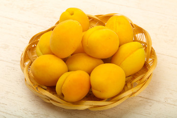 Ripe sweet apricots