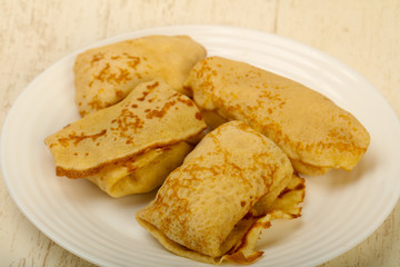 Pancakes with meat
