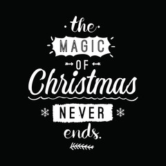 Merry Christmas typography.