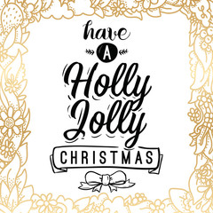 Merry Christmas typography.
