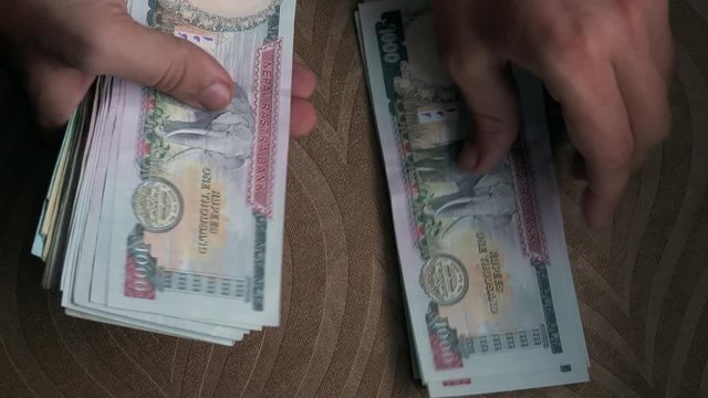 Counting National Currency of Nepal - Nepalese Rupee (NPR)