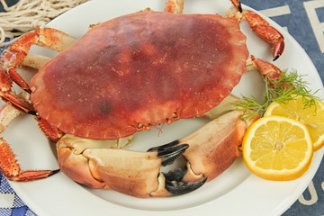 crabs on plate