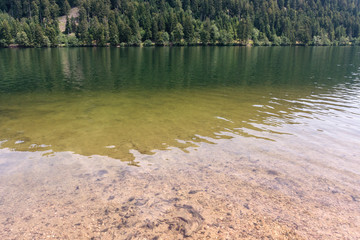 Longemer lake  at the Vosges mountains in France.