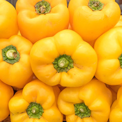 yellow bell peppers, colorful natural background
