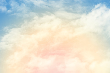 sun and cloud background with a pastel colored

