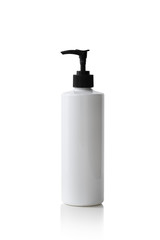 shampoo bottle on isolate white background