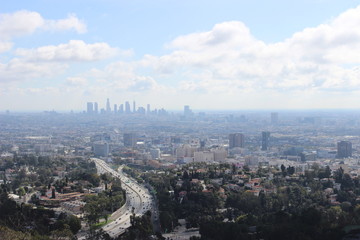 Fototapeta na wymiar Los Angeles skyline