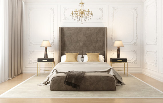 Neoclassical French grande luxury bedroom
